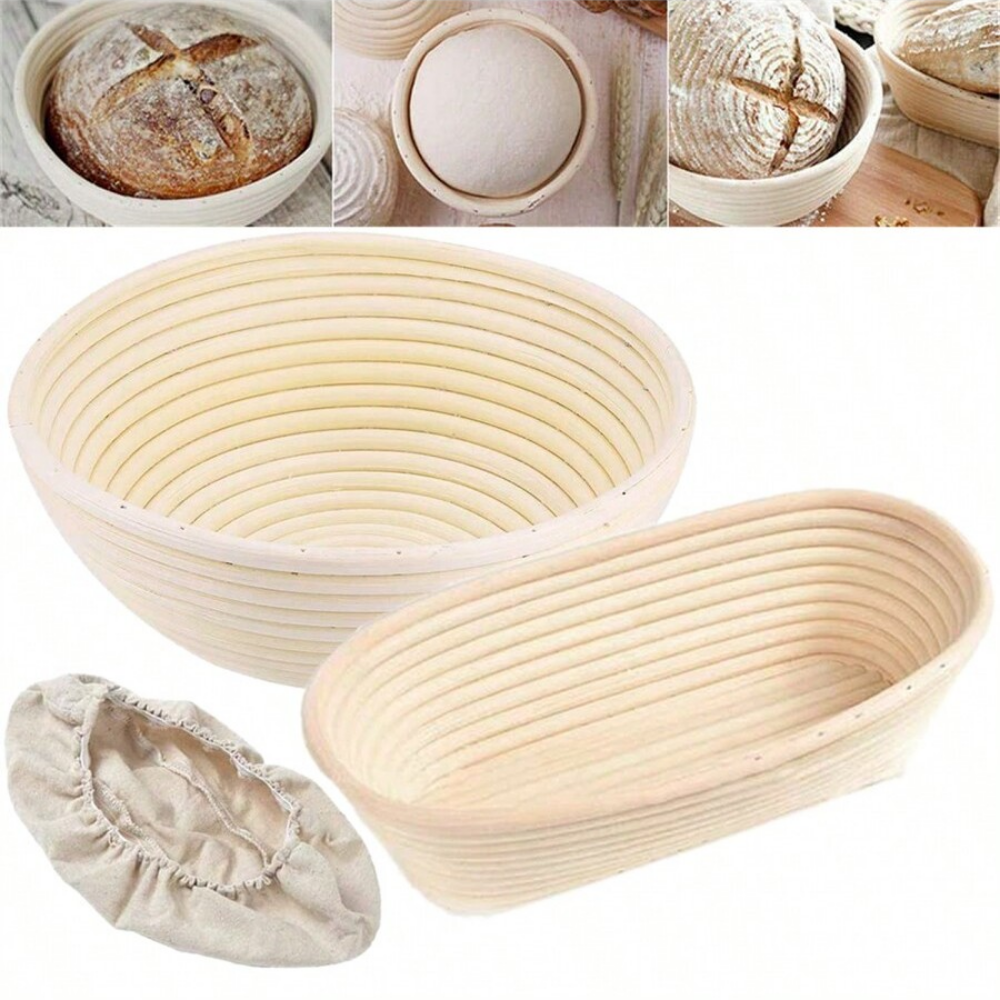 Fermentation Crock - Vine Bread Fermentation Basket, Natural Oval