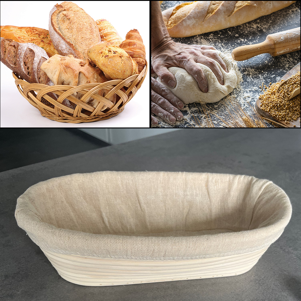 Fermentation Crock - Oval Baking Tools Banneton Set Dough