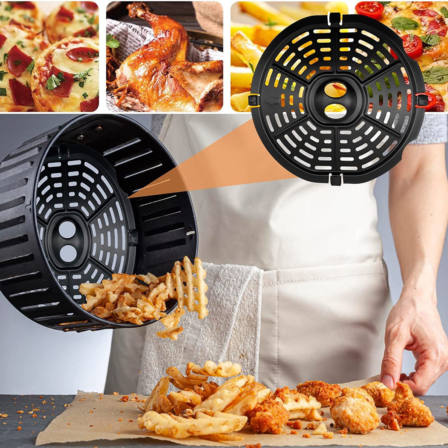 Airfryer Basket Replacement Gr - Paella Pan Steel recensie en prijs