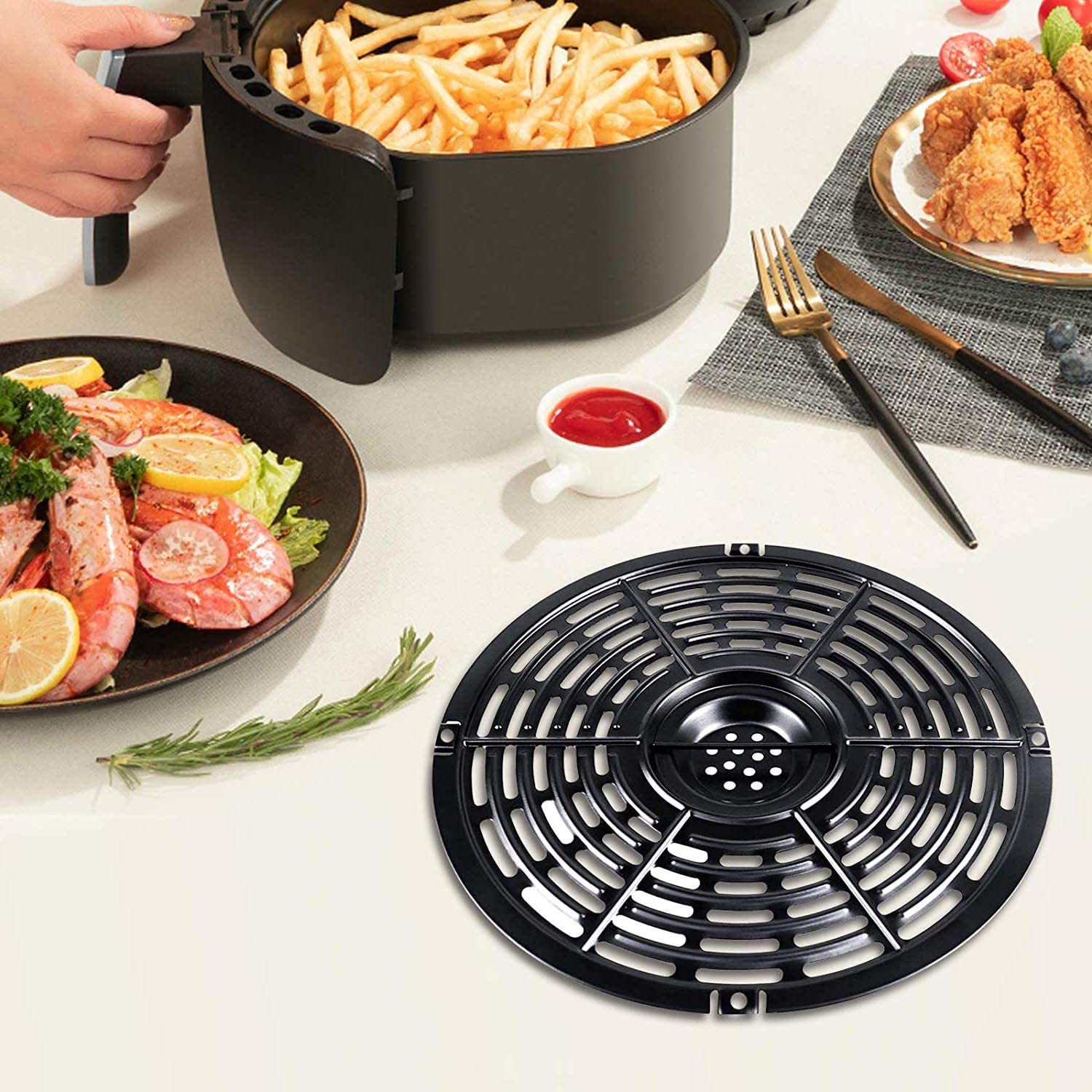 Airfryer Basket Replacement Gr - Paella Pan Steel recensie en prijs