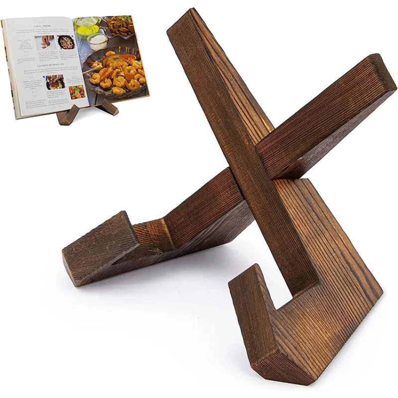Wooden Cookbook Stand Handmade - Home Cooking Menu recensie en prijs