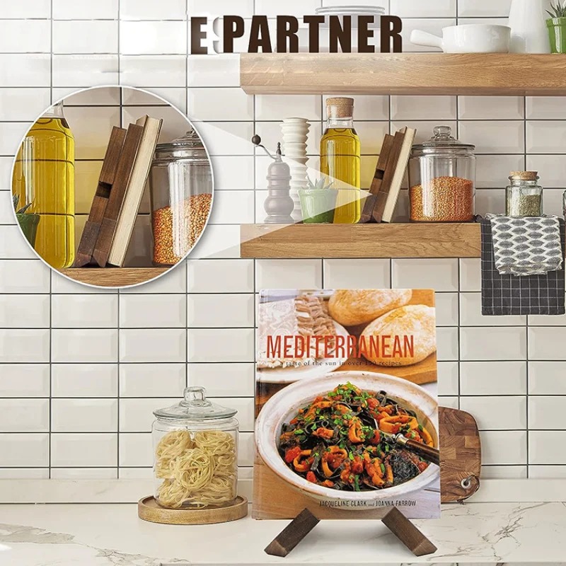 Wooden Cookbook Stand Handmade - Home Cooking Menu recensie en prijs