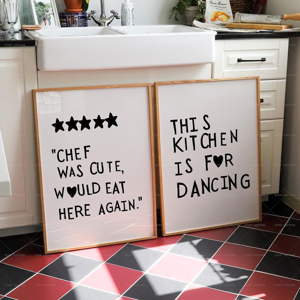 Minimalist Heart Black Chef Mo - Home Cooking Quotes recensie en prijs