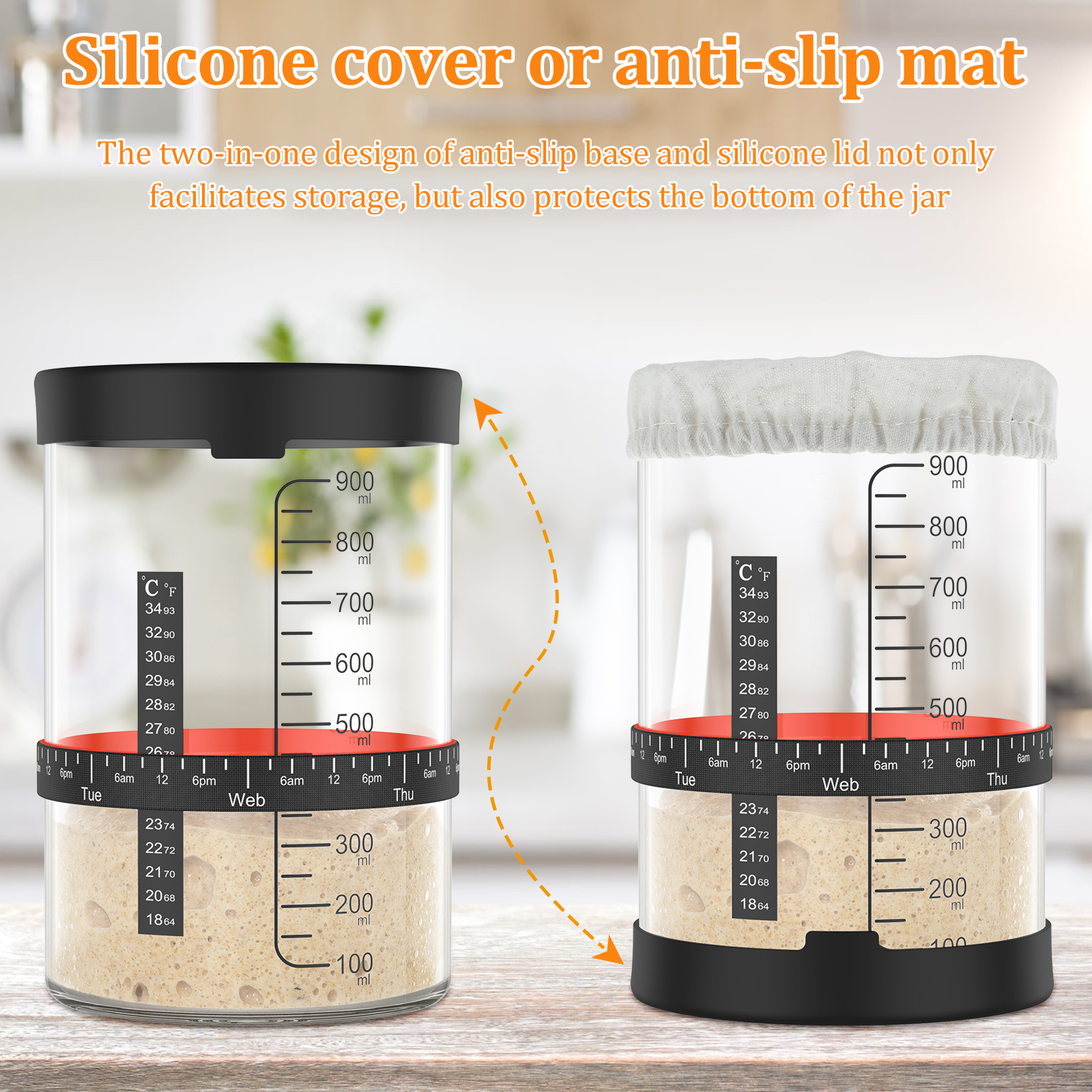 Sourdough Starter Jar 900ml St - Fermentation Crock recensie en prijs