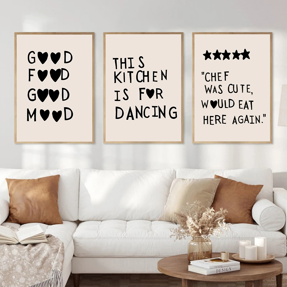 Minimalist Pink Heart Chef Mot - Home Cooking Quotes recensie en prijs