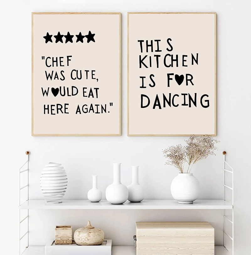 Minimalist Pink Heart Chef Mot - Home Cooking Quotes recensie en prijs
