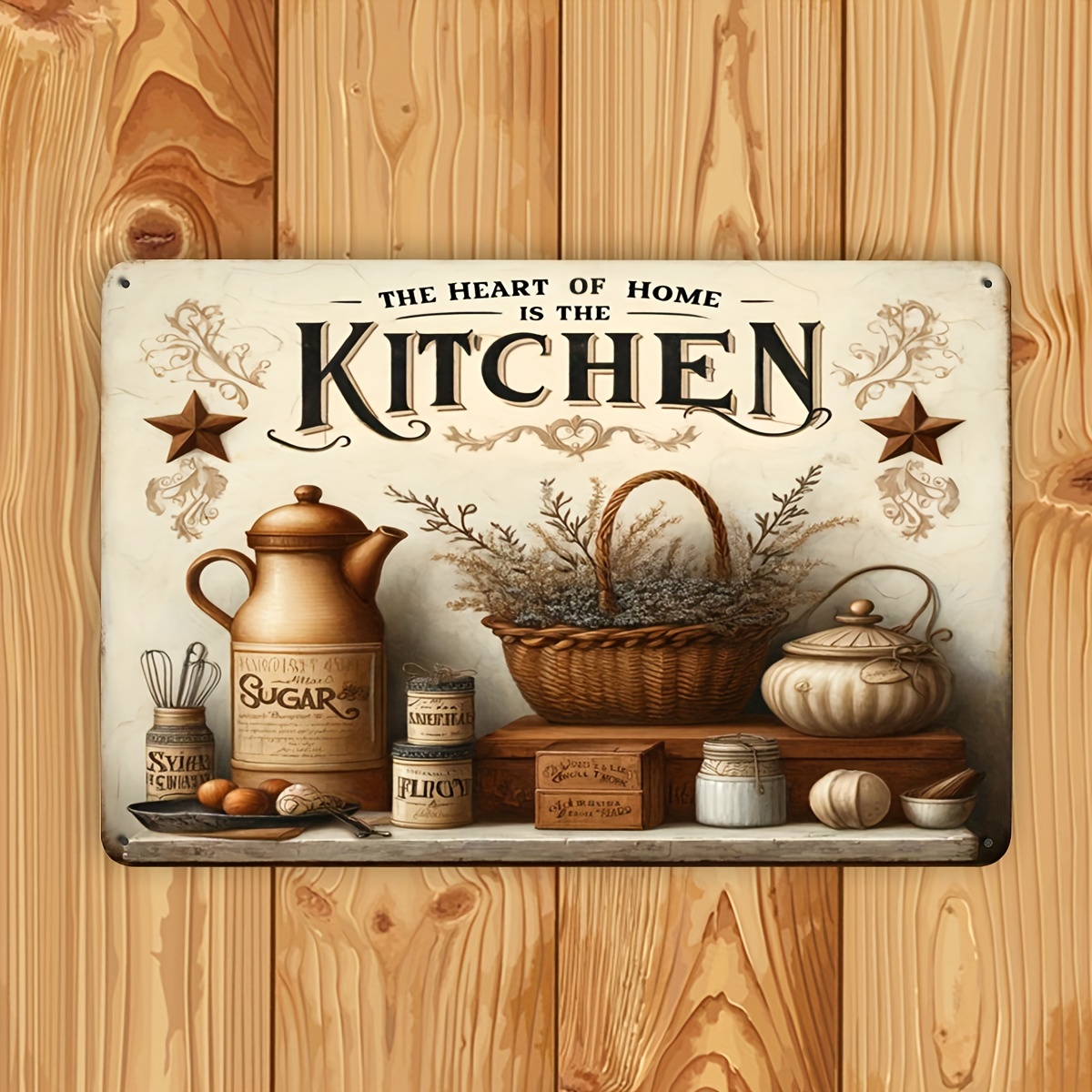 Vintage Kitchen Quote Metal Wa - Home Cooking Quotes recensie en prijs
