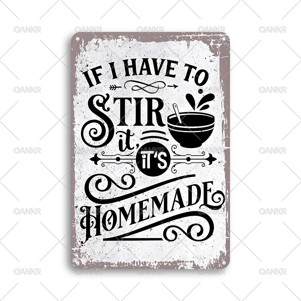 Vintage Kitchen Quote Metal Ti - Home Cooking Quotes recensie en prijs