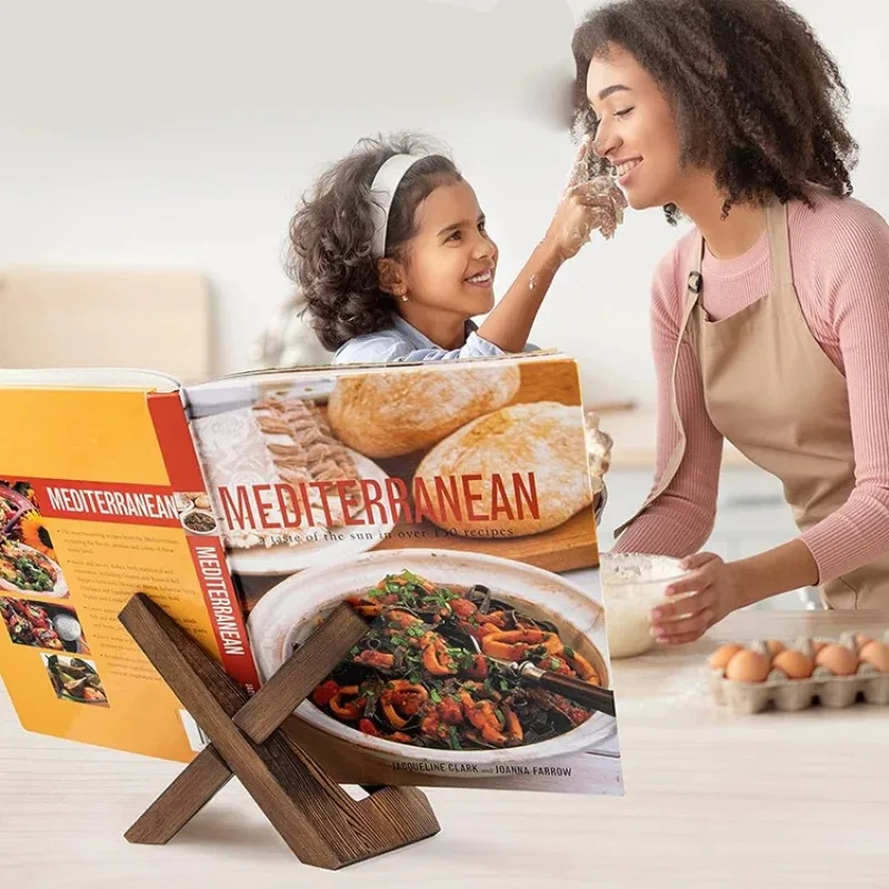 Wooden Cookbook Stand Handmade - Home Cooking Menu recensie en prijs