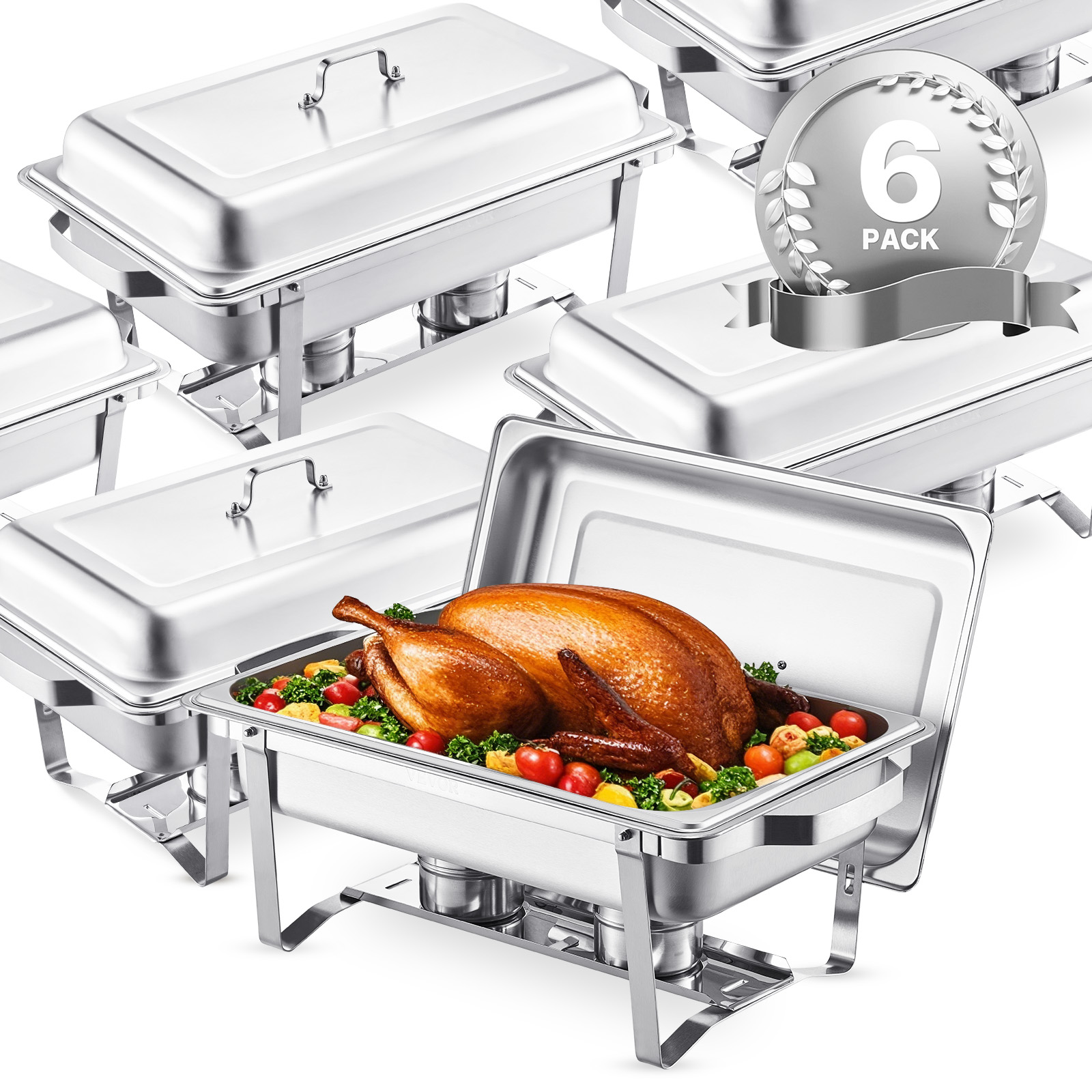 SucceBuy 8 Qt 4/6 Pack Chafing - Paella Pan Steel recensie en prijs