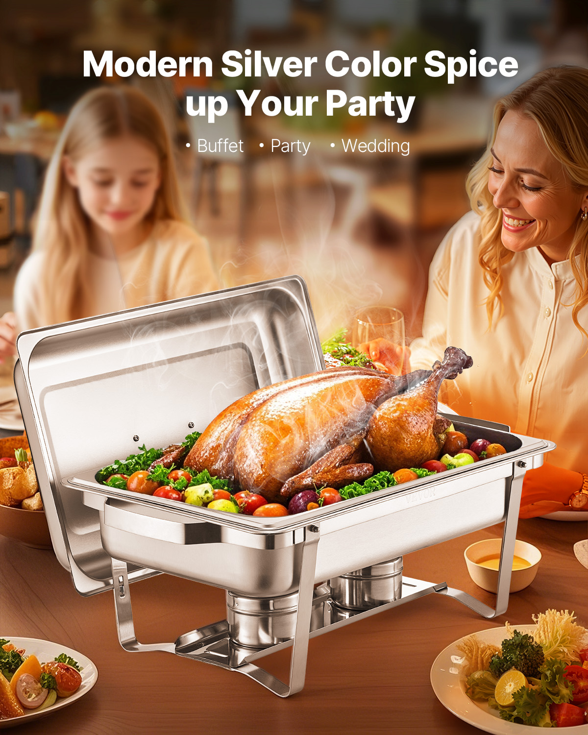 SucceBuy 8 Qt 4/6 Pack Chafing - Paella Pan Steel recensie en prijs