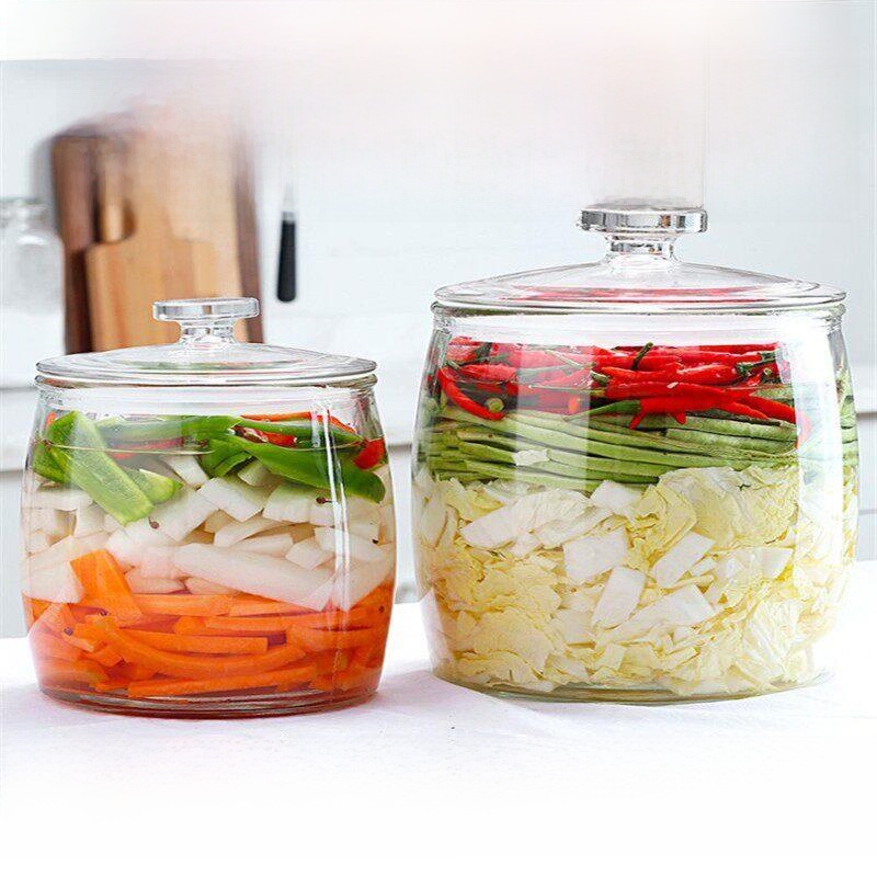 Extra Thick Glass Kimchi Jar w - Fermentation Crock recensie en prijs
