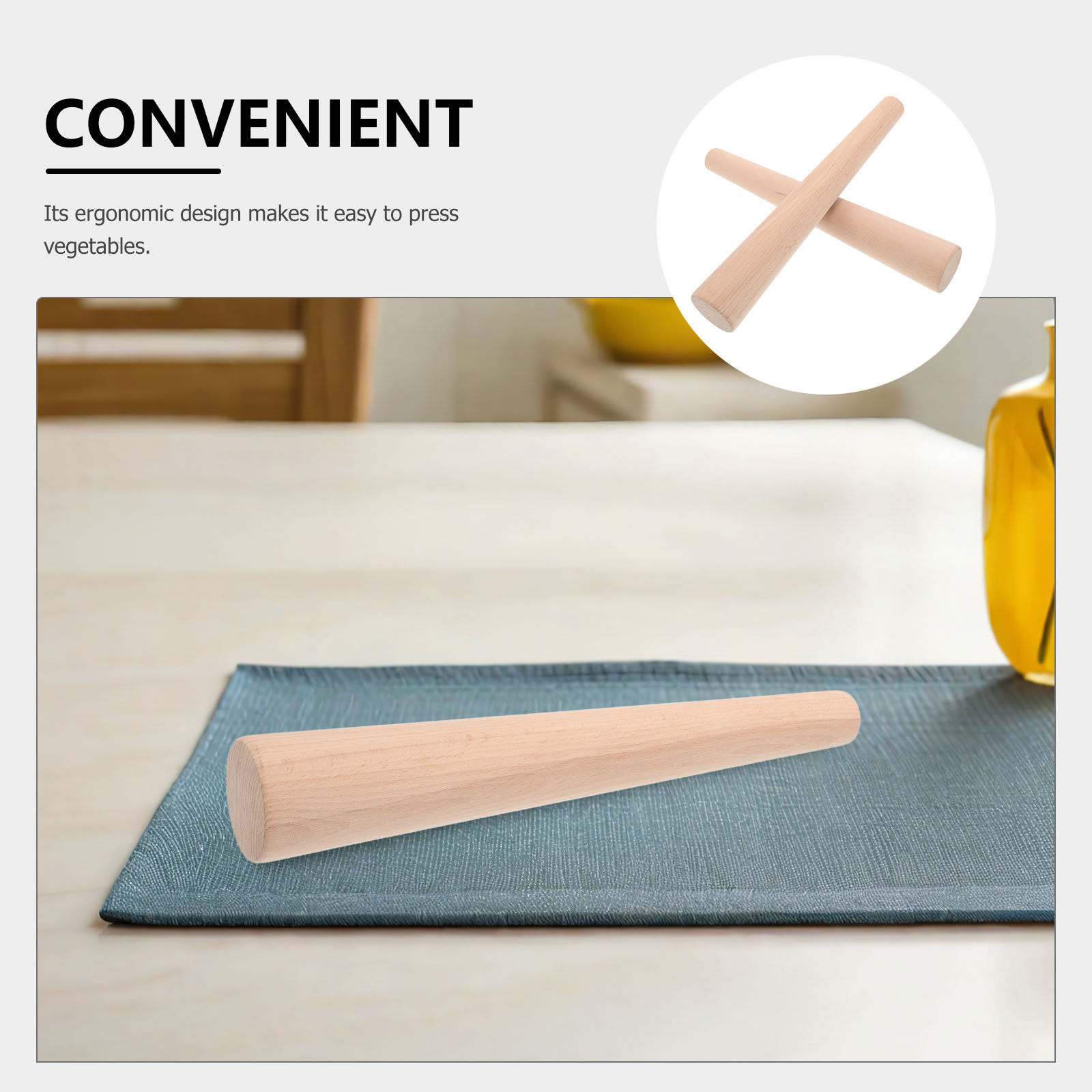 2Pcs Wooden Sauerkraut Tamper  - Fermentation Crock recensie en prijs