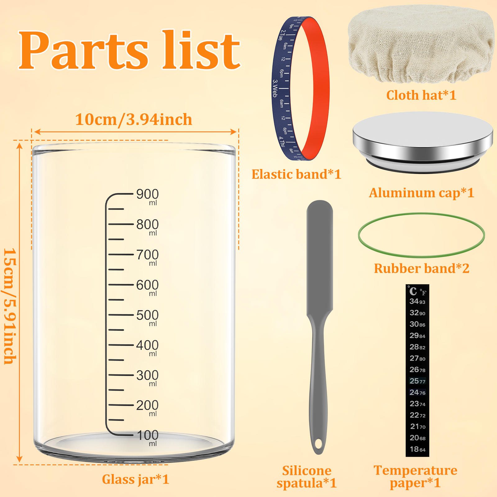 Sourdough Starter Jar Kit 900m - Fermentation Crock recensie en prijs